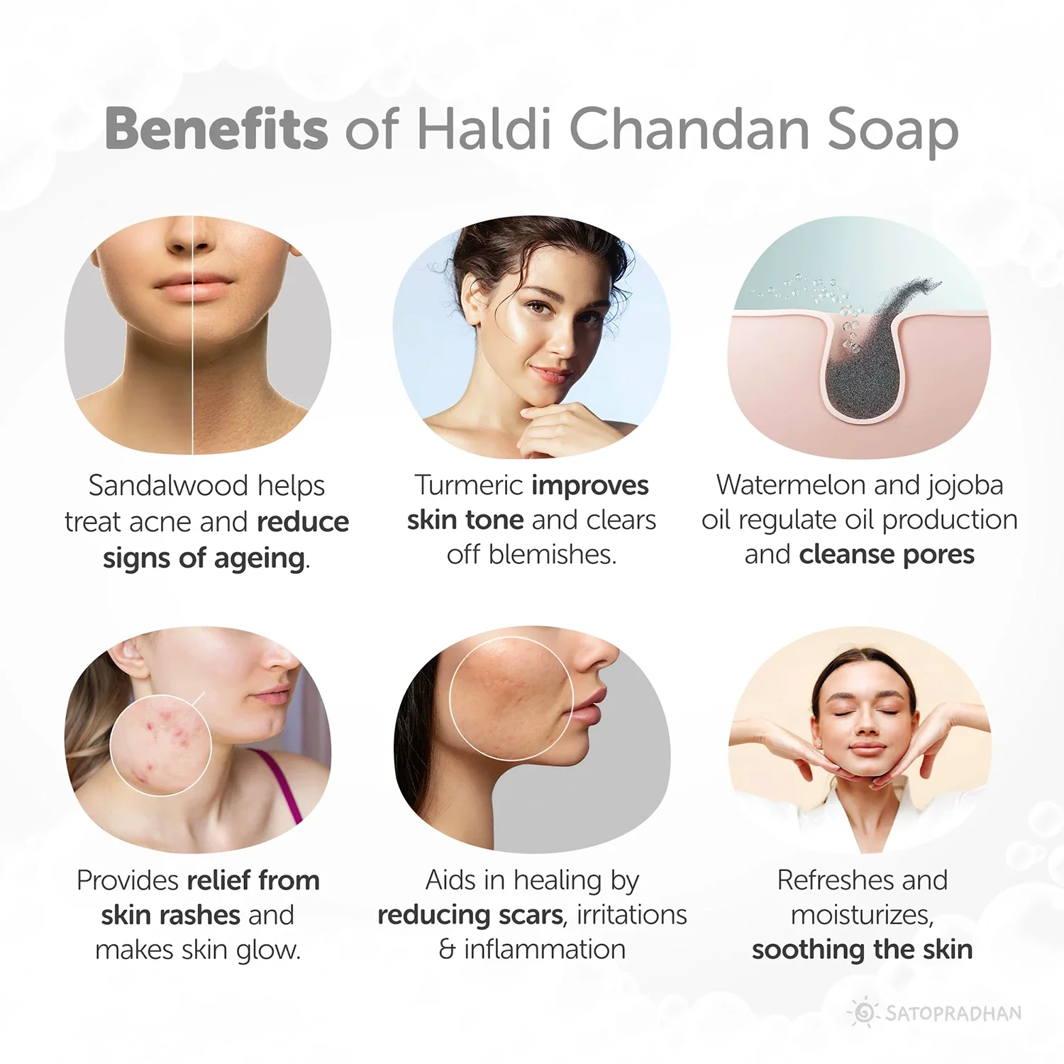 Anti-Ageing Haldi Chandan Soap 120g - Cold Processed Handmade Organic Vegan & Natural Soap - Image 4