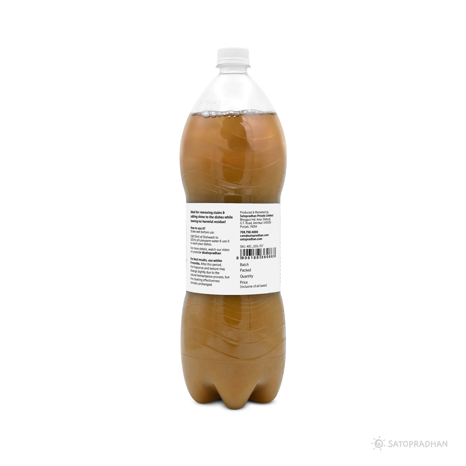 Bio Enzyme Dishwashing Liquid 750ml/1.9L - Natural & Non-Toxic - Safe for Baby Bottles - Image 11
