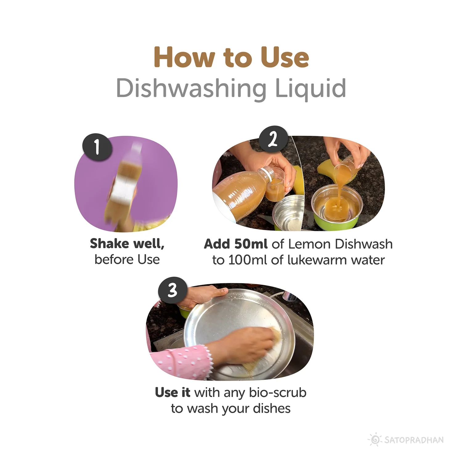 Bio Enzyme Dishwashing Liquid 750ml/1.9L - Natural & Non-Toxic - Safe for Baby Bottles - Image 4