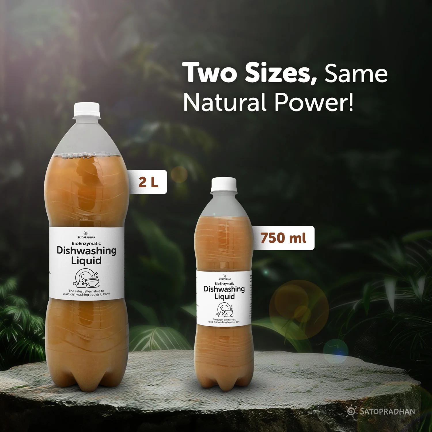 Bio Enzyme Dishwashing Liquid 750ml/1.9L - Natural & Non-Toxic - Safe for Baby Bottles - Image 6