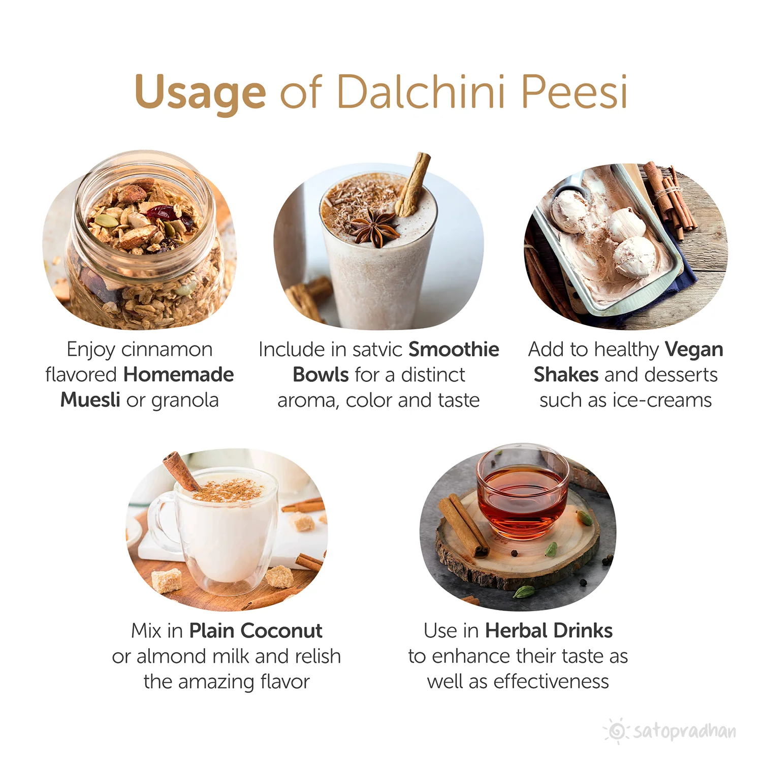 Dalchini Peesi - Cinnamon Cassia Powder 100g - Purely Organic Spice Perfect for Baking, Cooking & Flavouring Hot Beverages - Image 3