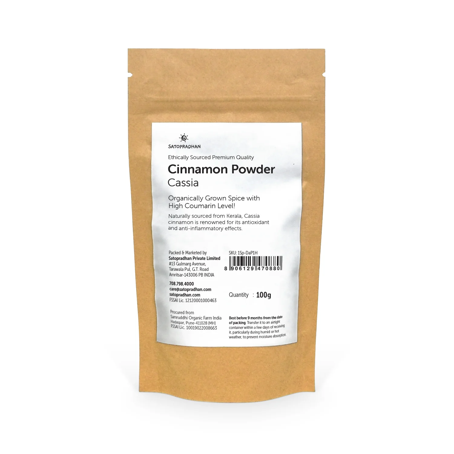 Dalchini Peesi - Cinnamon Cassia Powder 100g - Purely Organic Spice Perfect for Baking, Cooking & Flavouring Hot Beverages - Image 4