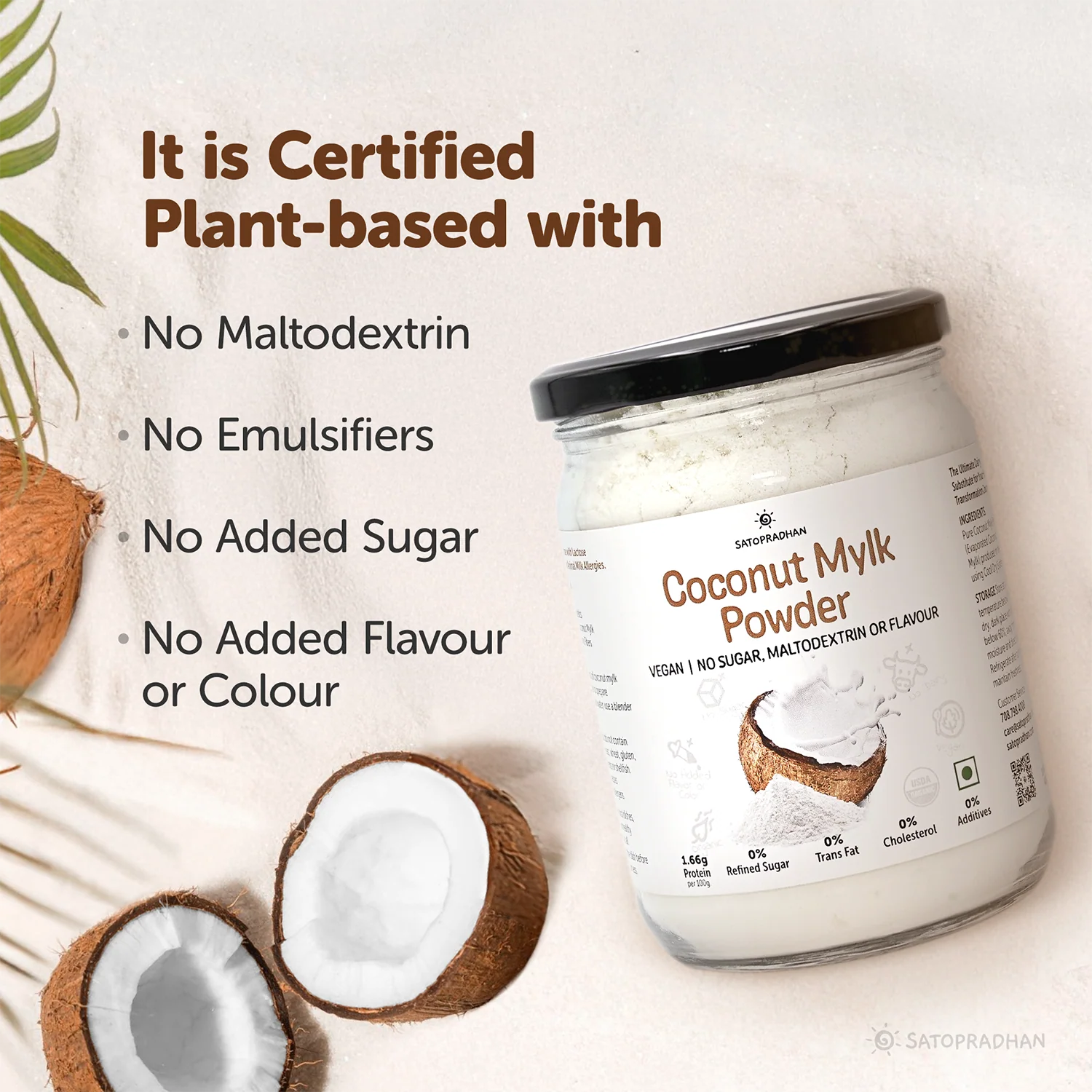 Coconut Mylk Powder 200g -100% Vegan & Pure | No Added Sugar or Flavour | Maltodextrin-Free - Image 8