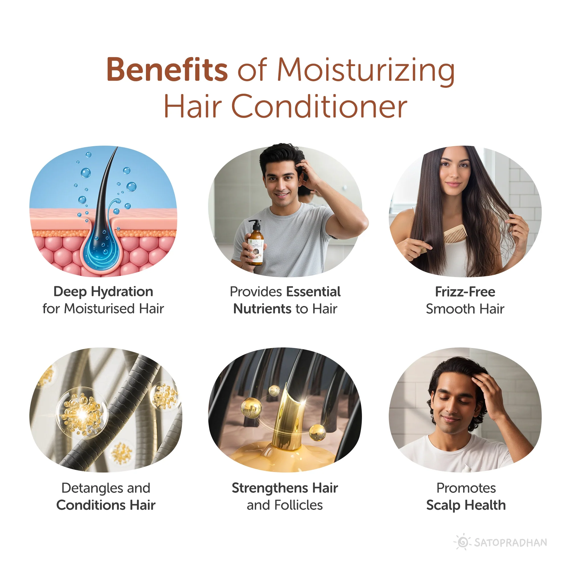 Moisturizing Hair Conditioner 200ml Glass Bottle / 900ml Refill in Upcycled Plastic Bottle - Post Wash Hair Conditioner - Nourishes & Detangles Hair - Best for Dry & Damaged Hair - Image 4
