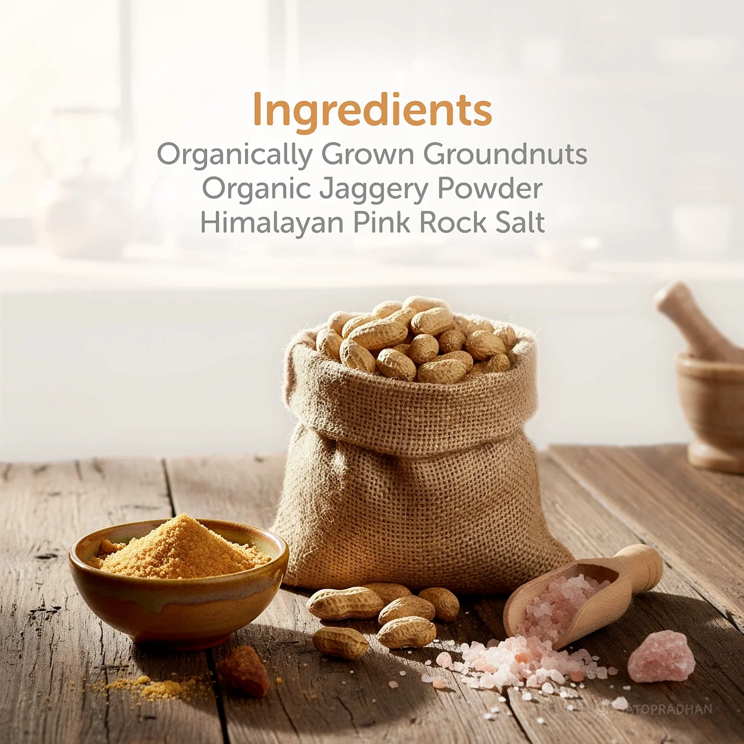 Natural Peanut Butter Crunchy 500g - Mildly Sweetened with Organic Jaggery Powder - All Natural, Gluten-Free, Organic, Healthy & Vegan - Ideal for Keto & Vegan Diets, Gym Goers, & Healthy Snacks - Image 7