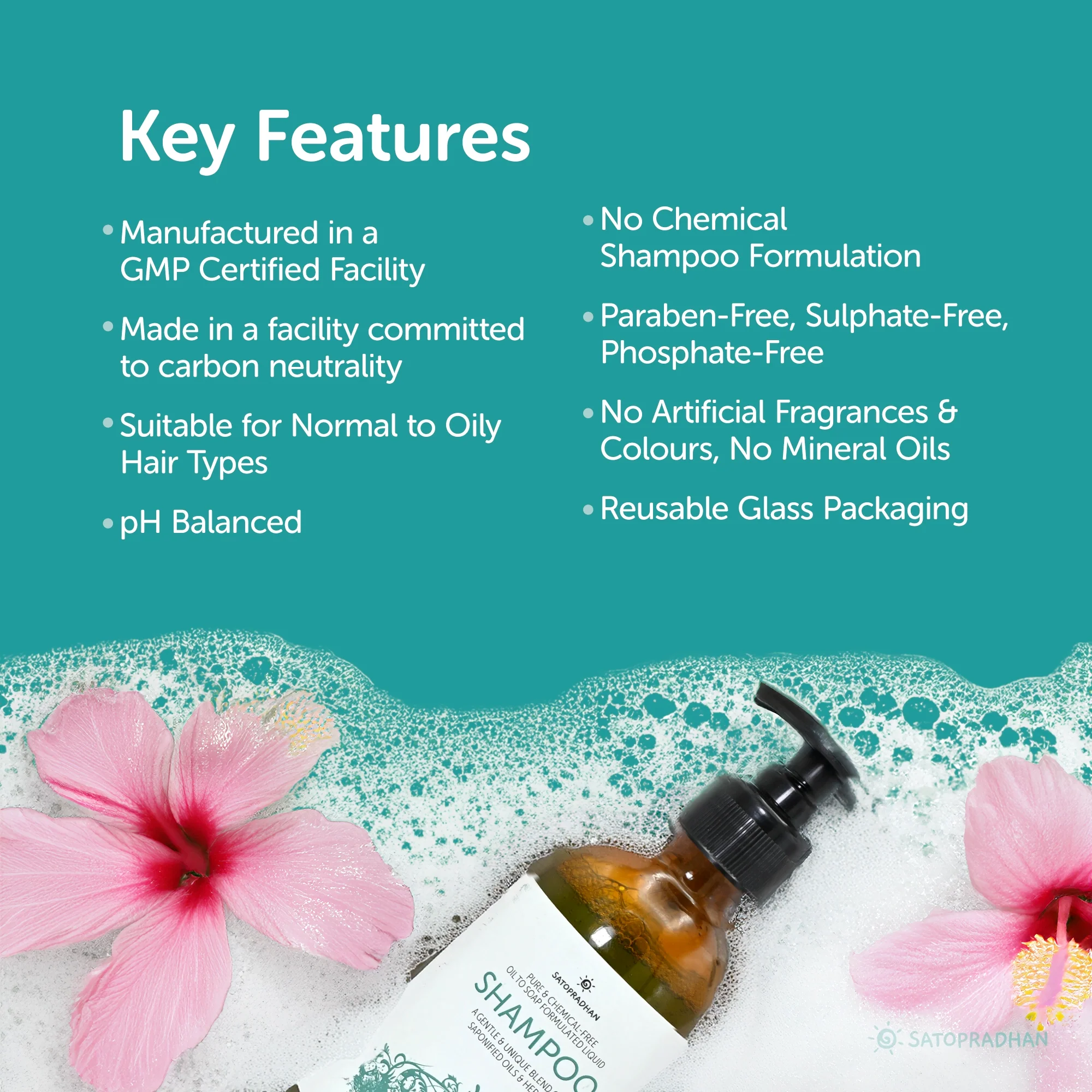 Saponified Rosemary Shampoo 200ml Glass Bottle / 900ml Refill in Upcycled Plastic Bottle - Mild, Natural & Eco-friendly - For Normal to Oily Hair Types - Sulphate & Paraben-free - Image 3