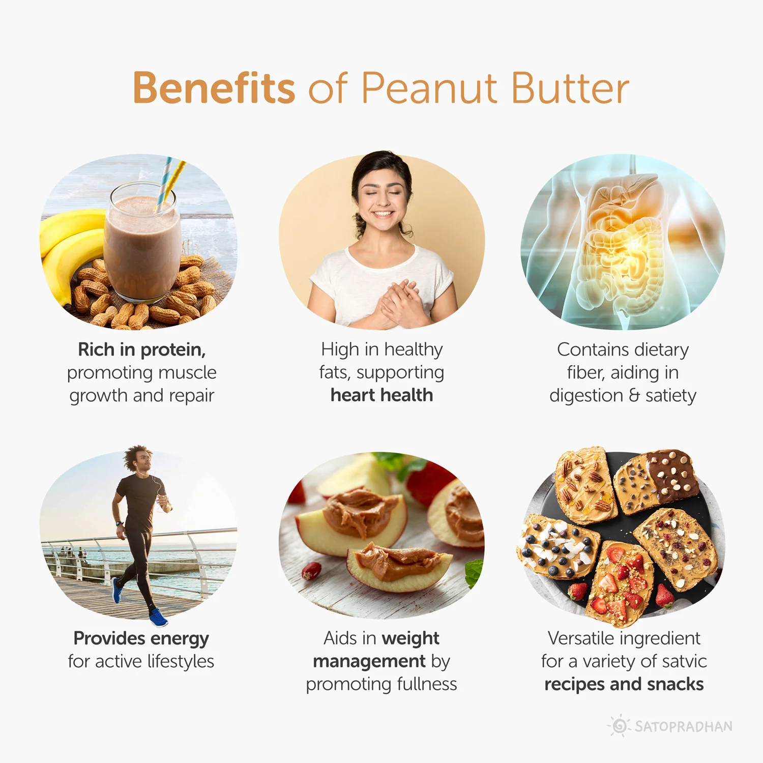 Unsweetened Peanut Butter 500g - Creamy - All Natural, Gluten-Free & Vegan - No Hydrogenated Soybean Oil or Refined Sugar - Unsalted Peanut Butter - Image 3