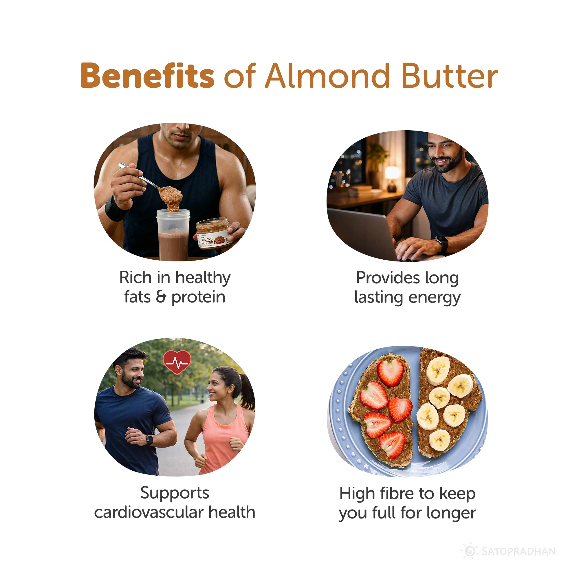 Sweetened Almond Butter 200g - Made with Organically Grown Californian Badam Giri - Crunchy, Organic & Smooth Almond Butter Spread - Nut Butter - Keto Friendly - No Refined Sugar - Almond Spread - Natural Almond Butter - Image 5