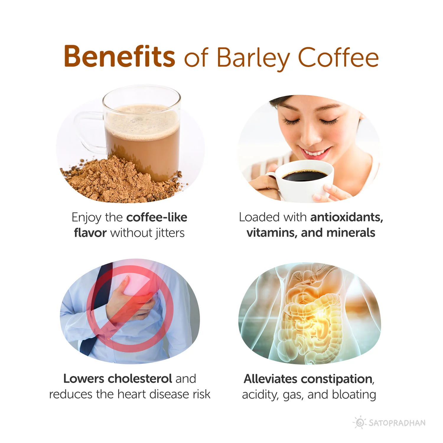 noCoffee Barley Powder - 100g - 100% Caffeine-Free Instant Coffee Alternative - Made with Organic Barley Kernels - Pure, Vegan and Plant-Based - Image 4