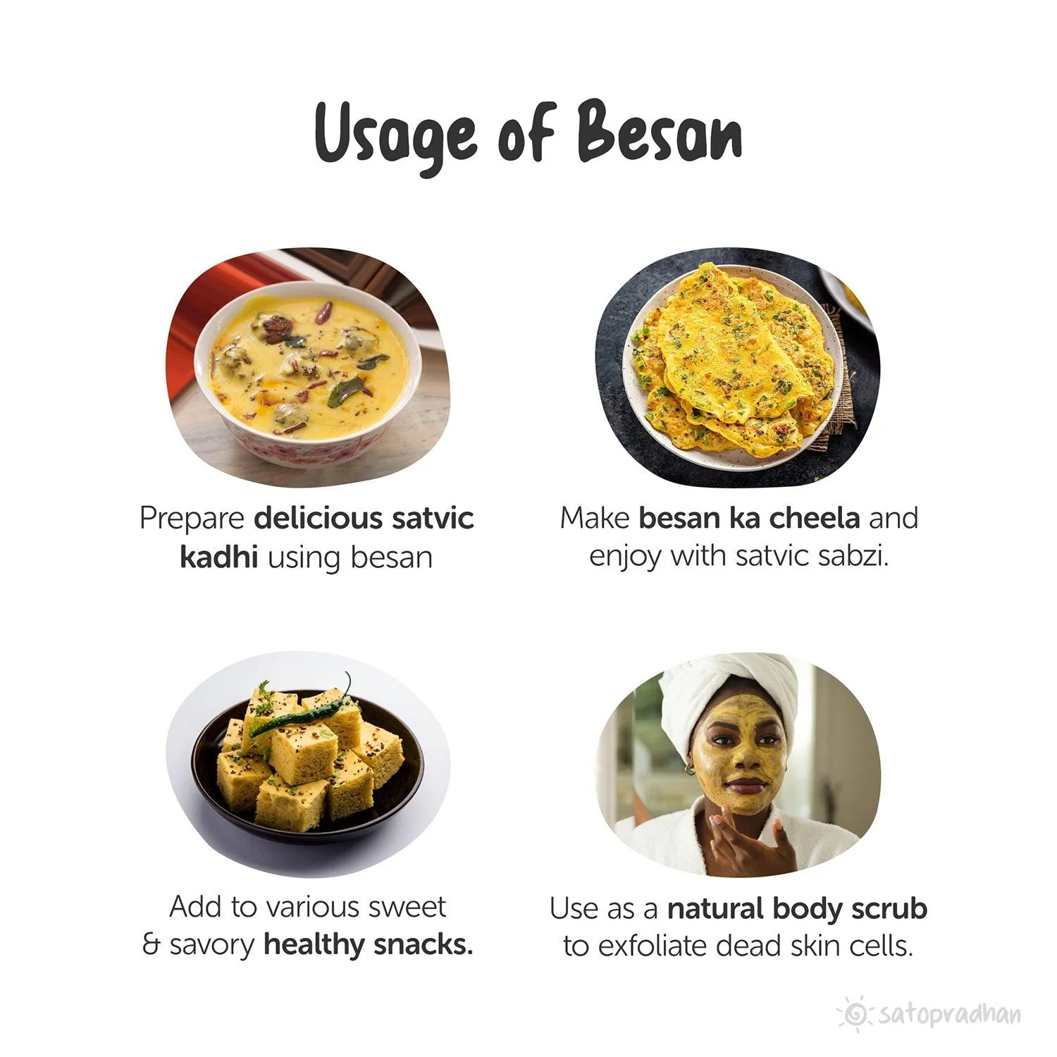 Besan - Gram Flour 800g - Traditionally Stone-Ground - Premium Quality, Natural & Gluten- free - 100% Organic & Fresh - Image 3