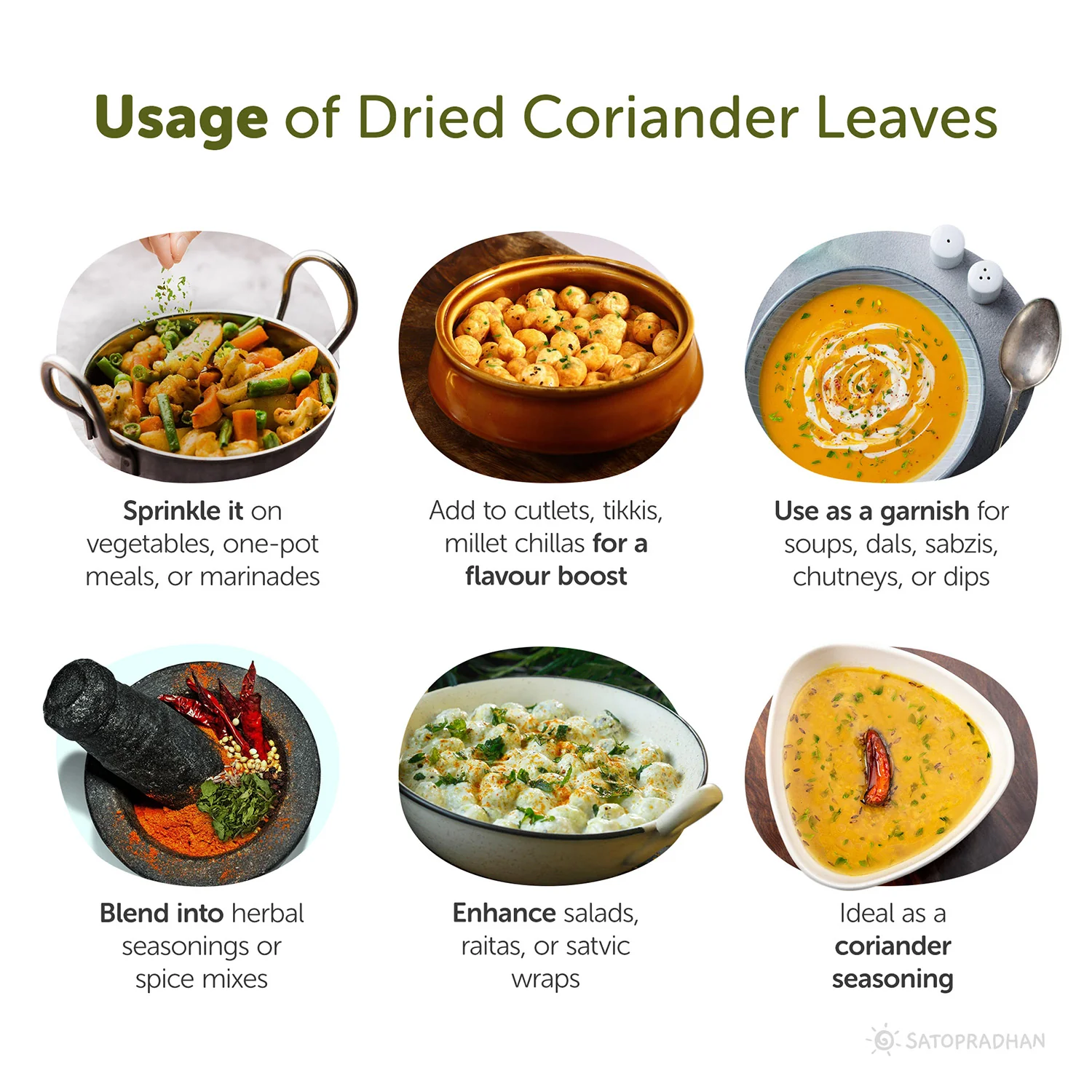 Organic Dried Coriander Leaves 50g –  Sukha Dhania – Dried Cilantro Leaves – Dehydrated Coriander Flakes – Organic Dry Dhania Leaves for Cooking & Garnishing - Image 3