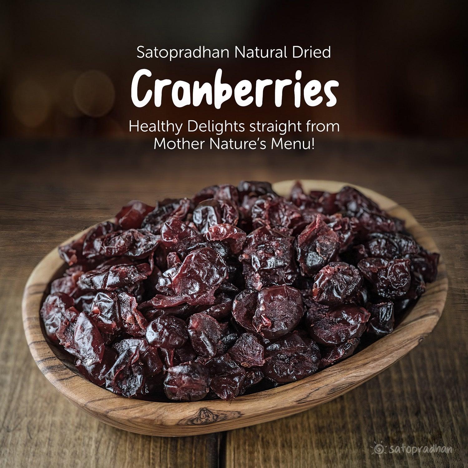 Unsweetened Cranberries Whole Dried  -  Organically  Cultivated & Naturally Dehydrated in 200g pack - Unsulphured without Synthetic Flavours/Colors or Chemical Preservatives - Image 3