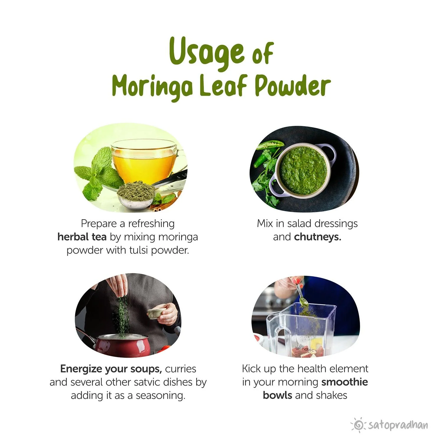 Moringa Leaf Powder 100g - Organically Grown & Naturally Shade-dried Moringa Leaves - No Additives - Sehjana - Drumstick Leaf Powder - Moringa Powder for Diabetes, Weight Loss, Skin & Hair Health - Image 3