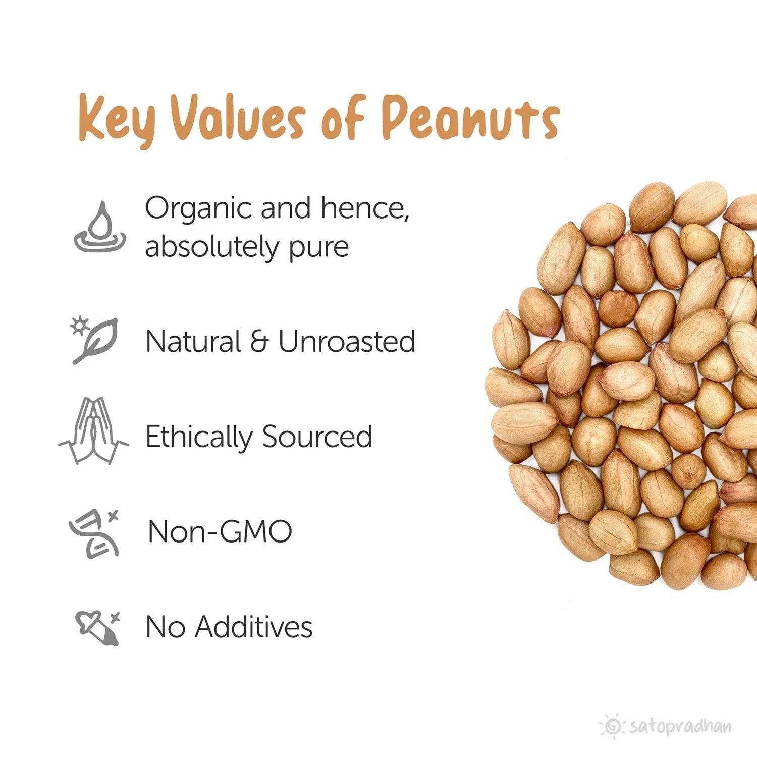 Peanuts Whole - Unroasted Mungfali | Groundnut 800g -Natural & Organic nuts of Choicest Quality without Outer shell - Aflatoxin free -No Additives or Preservatives. - Image 3
