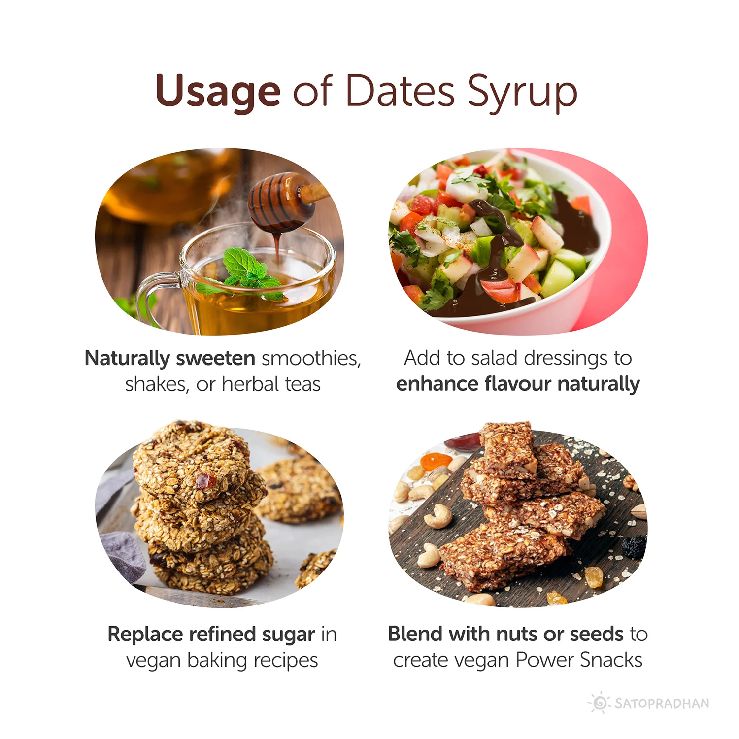 Pure Date Syrup 200g- Premium Kimia Date Syrup- Natural Alternative to Bee Honey for Vegans - Satvic Sweetener-Healthy Alternative to Refined Sugar, Maple Syrup, & Honey-Plant-Based Date Honey - Image 5
