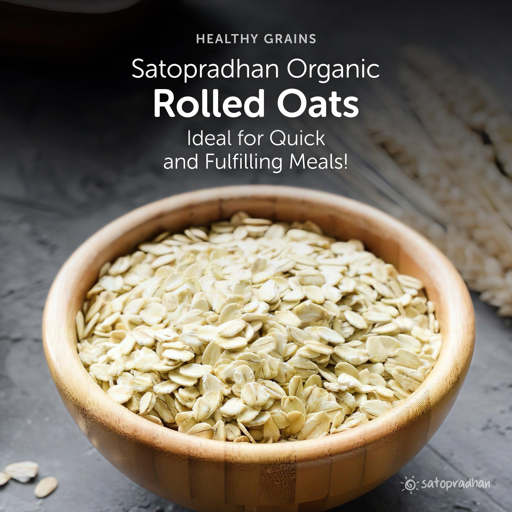 Oats Rolled - Old Fashioned in 600g pack - Organic, Gluten-free & Wholesome - Superior Quality Grains without Preservatives - Image 3