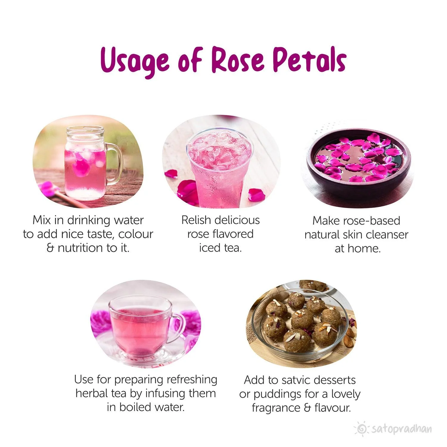 Rose Petals Dried 50g - Pure & Natural Edible Flower - Organically Grown Shade Dried petals without Chemicals - Image 3