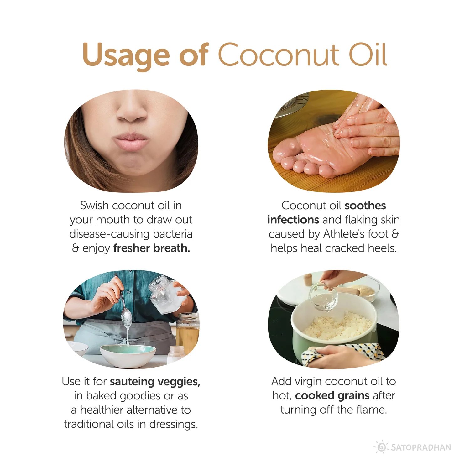 Coconut Oil - 100% Organic, Virgin  & Wooden Cold-pressed- Choose from 1000ml or 500ml Multipurpose Oil Without Chemicals in a Reusable Glass Bottle (Kachi Ghani) - Image 6
