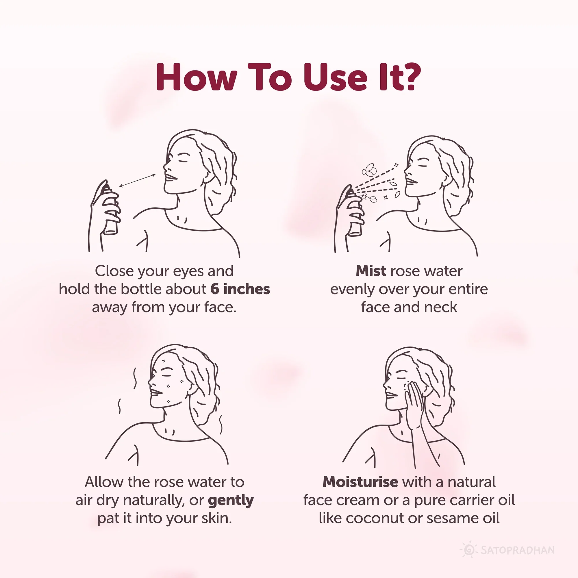 Pure Rose Water (Hydrosol) 200ml - Organic Rose Floral Water for Pore Reduction, Toning & Hydration - Facial Tonic Mist - Steam Distilled Rose Water Spray - Image 5