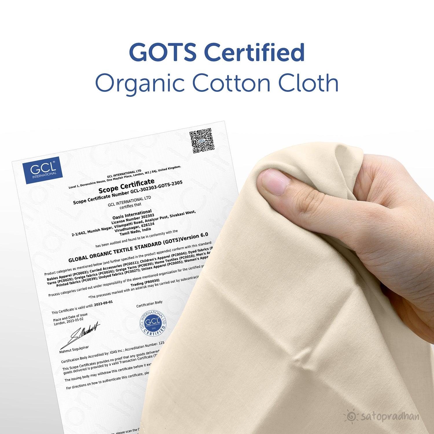Organic Cotton Handkerchief for Men - 17"x17.5” Large - Set of 6 Soft Men’s Hankies - Cream White Colour - Pure, High-Quality Cloth - Eco-Friendly & Sweat Absorbent Handkerchiefs - Perfect Sustainable Gift - Image 4