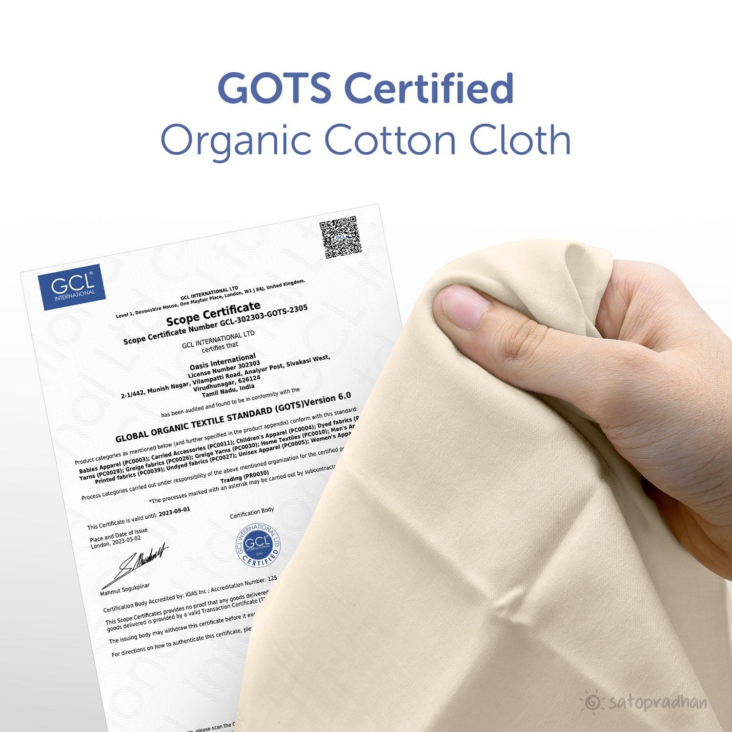 Organic Cotton Handkerchief for Women - Set of 6 - 12”x12.5”- Cream White - Extra Soft Cotton Hankies for Females/Girls - Sweat Absorbent - High Quality & Eco-Friendly Gift for Loved Ones - Unbleached & Undyed - Image 4