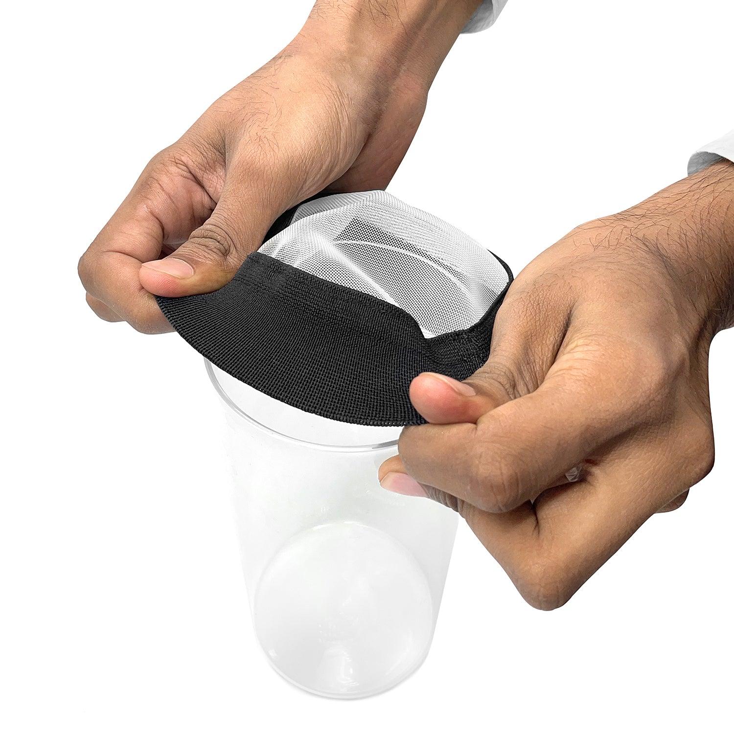Strainer Cap 4” for Sprouting Jars -A perfect  fit for wide mouth mason jars for easy seed sprouting | Stretchable Sprout Lid - Image 4