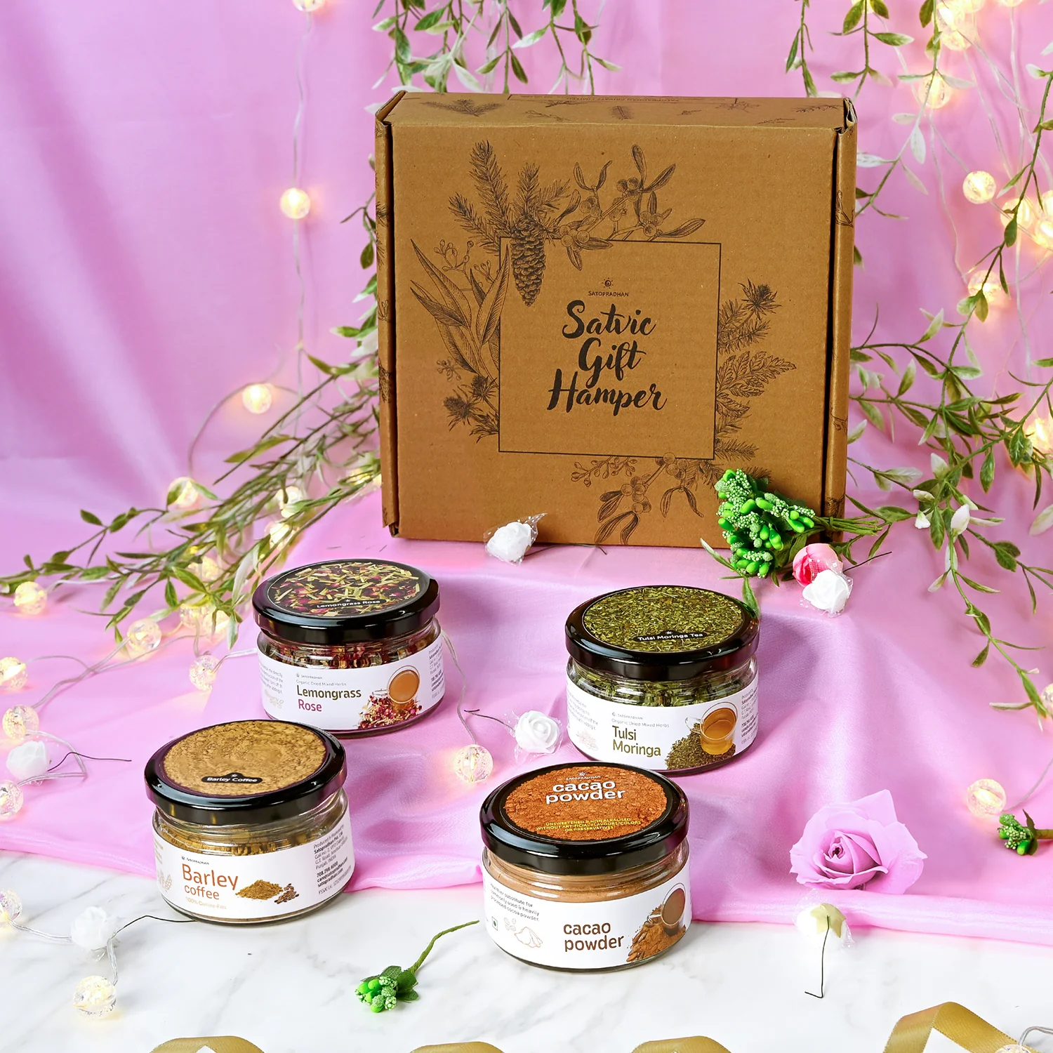 Tea Coffee Alternates - Healthy Substitutes - Organic & Caffeine-free - A Satvic Gift Hamper - Image 3