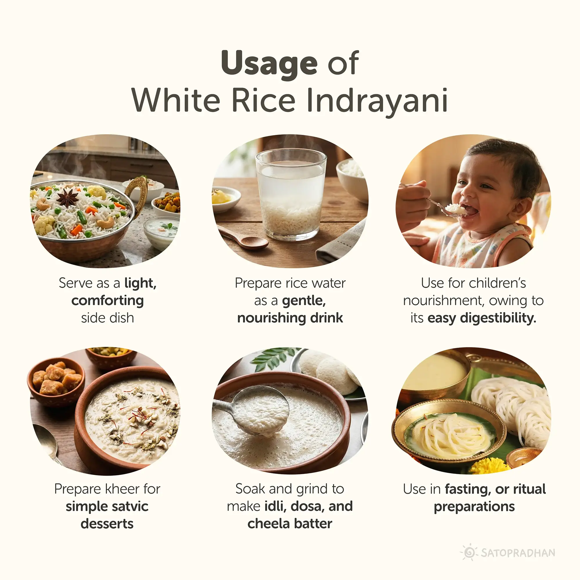 White Rice Indrayani – Choose from 800g or 4.5kg – Organic, Natural & Aromatic - Light & Easy-to-Digest Polished Short-Grain White Rice - Image 3